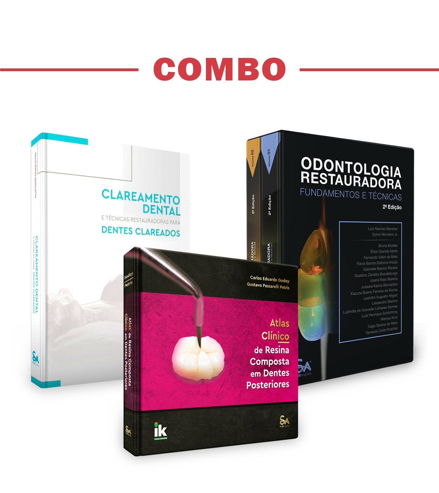 Combo - Odontologia Restauradora + Clareamento Dental  + Atlas Clínico De Resina 