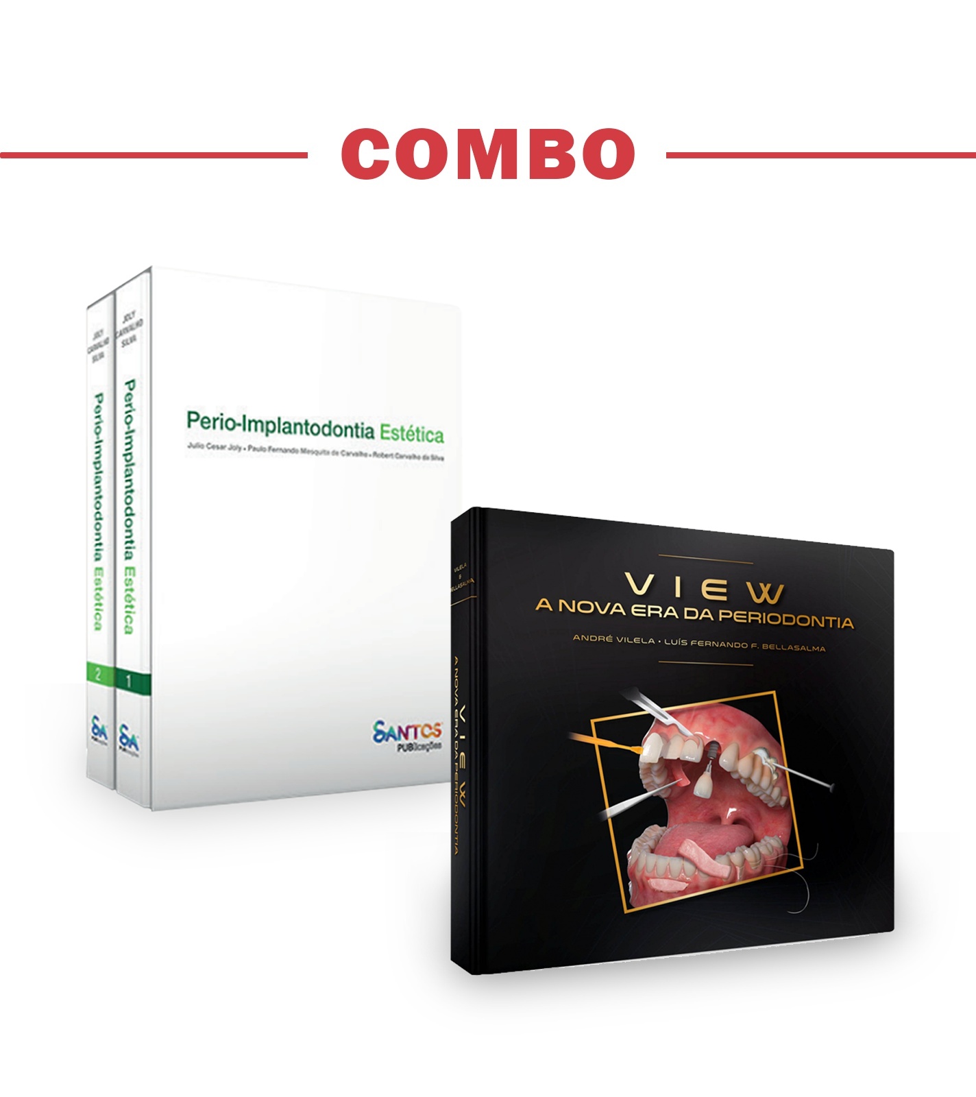 Combo - Perio-Implantodontia Estética 2 Vol + View: A Nova Era Da Periodontia