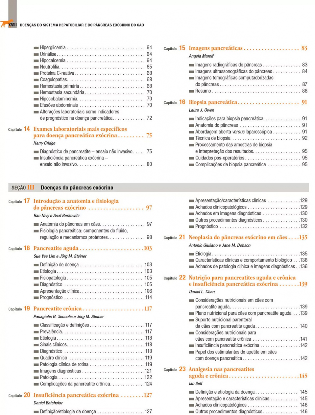 Doenças Do Sistema Hepatobiliar E Do Pâncreas Exócrino Do Cão